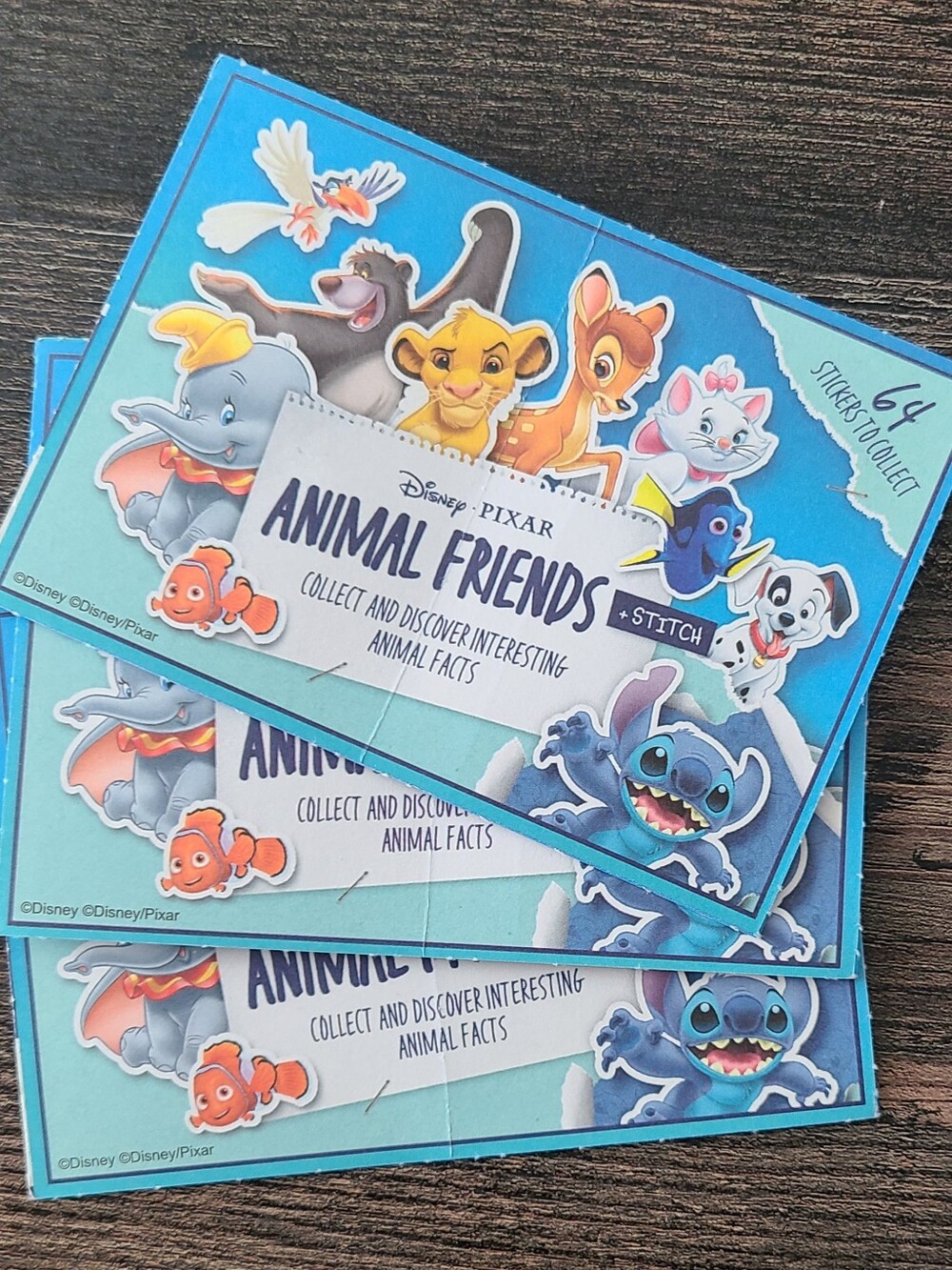 Disney Stickers - Animal Friends 3 Pack (12 Stickers)